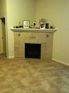 tile and fireplace redo